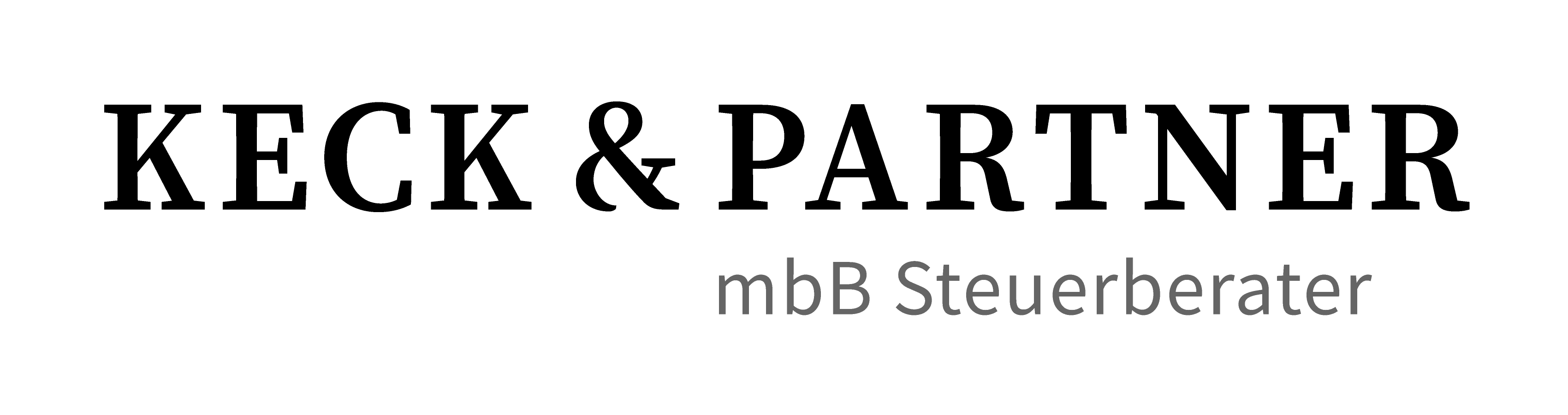 Firmenlogo von Keck & Partner als Schriftzug
